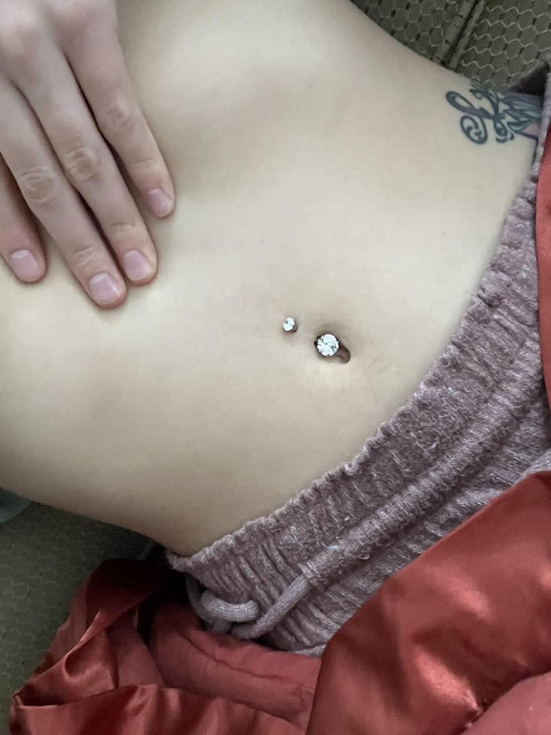 QWALIT Belly Button Piercing Kit - Stainless Steel - Image 2